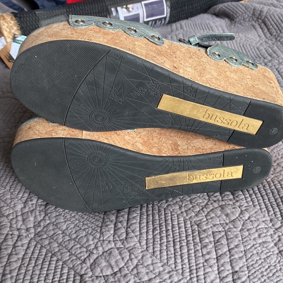 Wedge sandals Bussola Pewter - Picture 3 of 4